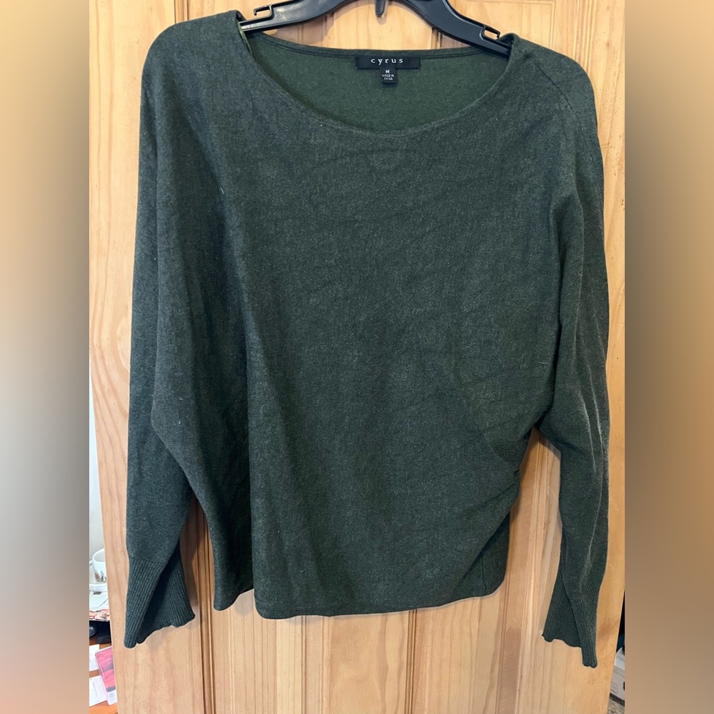 Cyrus Olive Green Crewneck Sweater